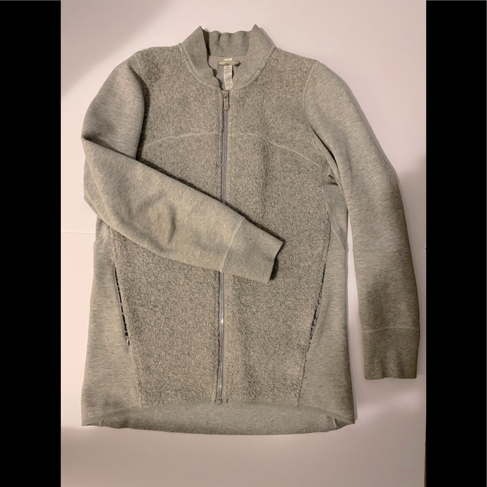 Lululemon grey zippered cardigan